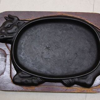 ステーキ皿 鉄板 ステーキ ハンバーグ 牛鉄板プレート 中古 9枚セット