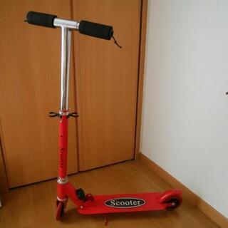 キックボード キッズ☆  赤 折りたたみ式