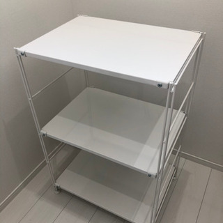 【12/6まで】無印良品 スチールユニットシェルフ 小 ライトグレー