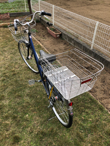 アサヒサイクル 3段変速 27インチ 自転車 パンクにしにくいタイヤ装備