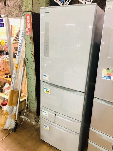 近隣配送可！クリーニング済み 426L 5ドア冷蔵庫 東芝 2014年製 GR-G43GL 左開き