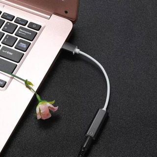 美品　usbイヤフォン変換　ブラック　ベットフォン　iPhone OKの画像