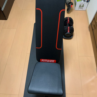 チンニングバー、ベンチ、可変式ダンベル24kg x2