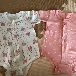 夏物ベビー服 60-70 抱っこ紐のコーナーカバー ガーゼ まとめ売り！の画像