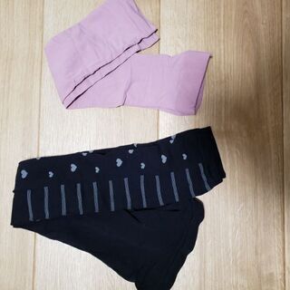 オーバーパンツ(S~M)、靴下、短めタイツ、子ども短めタイツお譲り先が決まりました。の画像