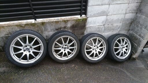 7Ｊ-17のアルミホイール値下げしました　205/45Ｒ17タイヤ付き　4本