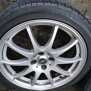 7Ｊ-17のアルミホイール値下げしました　205/45Ｒ17タイヤ付き　4本　の画像