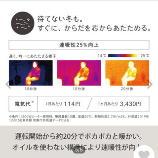 空気を汚さない乾燥しづらいオイルヒーターの画像