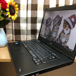 ☆彡ＷｅｂカメラUSB接続付き☆新品ＳＳＤ２４０ＧＢ💗高速ｉ３第三世代/Ｗｉｎ１０Ｐｒｏ/Office2019付/15.6ｲﾝﾁ/メモリ4G/無線ＬＡＮ/ＤＶＤ・ＣＤ再生ソフト付・東芝リノベＰＣ人気のブラック　No.20110003の画像
