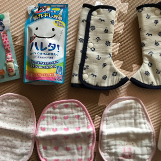 夏物ベビー服 60-70 抱っこ紐のコーナーカバー ガーゼ まとめ売り！の画像