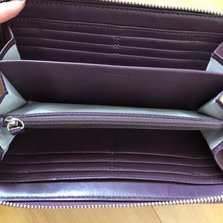値下げ☆COACH コーチ ☆長財布☆パープル☆女性用の画像