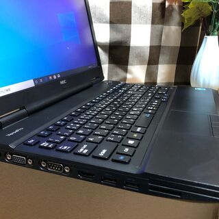 ☆彡WebｶﾒﾗUSB接続付・新品SSD240GB／高速ｉ５第四世代/ＮＥＣリノベＰＣ・人気のブラック☆/Ｗｉｎ１０Ｐｒｏ/Office2019付/15.6ｲﾝﾁ/メモリ4G/無線ＬＡＮ/ＤＶＤ・ＣＤ再生ソフト付　No.20110002の画像