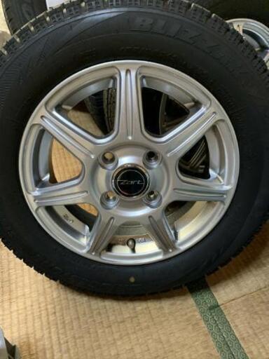 スタッドレスタイヤ　BS VRX19年製　155/65/13  ホイール付４本セット