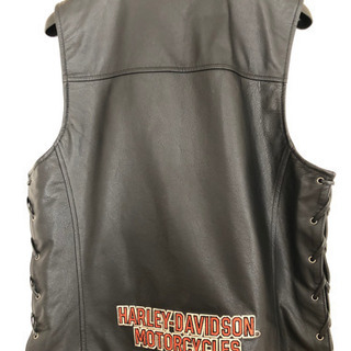 ハーレーダビッドソン　レザーベストの画像