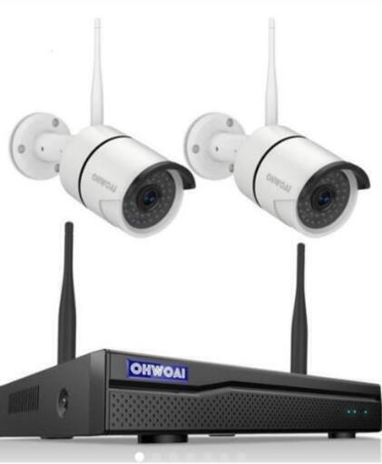 格安ワイヤレス防犯カメラセット２台1080P高画質IP67防水