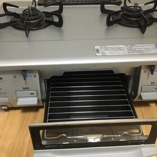 パロマ プロパンガス コンロ 水なしグリル 3年のみ使用 SIセンサーの画像
