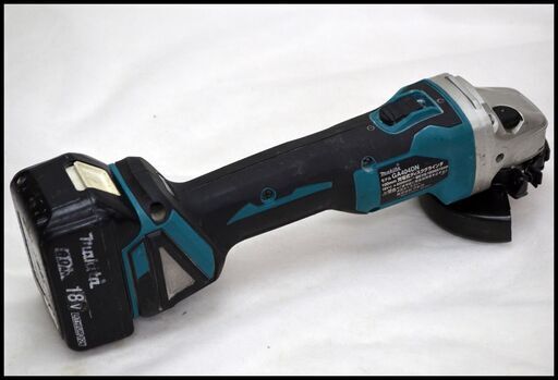 中古 マキタ 100mm 18V 充電式ディスクグラインダ GA404DN 本体 + 6.0Ah バッテリー付き GA404DZN BL1860B