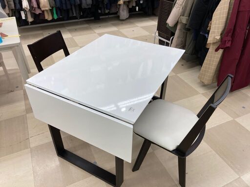 ニトリ 片バタ式ダイニング３点セット  ピア