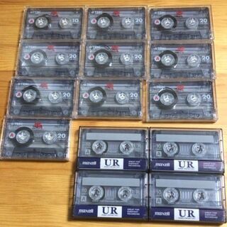 TDKカセットテープ　maxellカセットテープ　20分と10分...