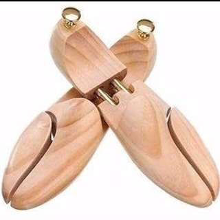 2足セット天然木製シューキーパー 紳士用 24.5-26.5cm or26-28cmの画像