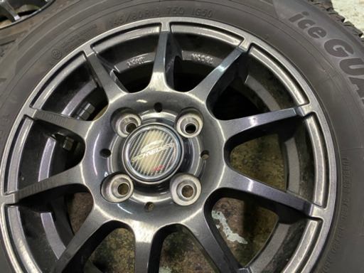 145/80R13 極上スタッドレスタイヤ+ホイール4本セット・軽四用
