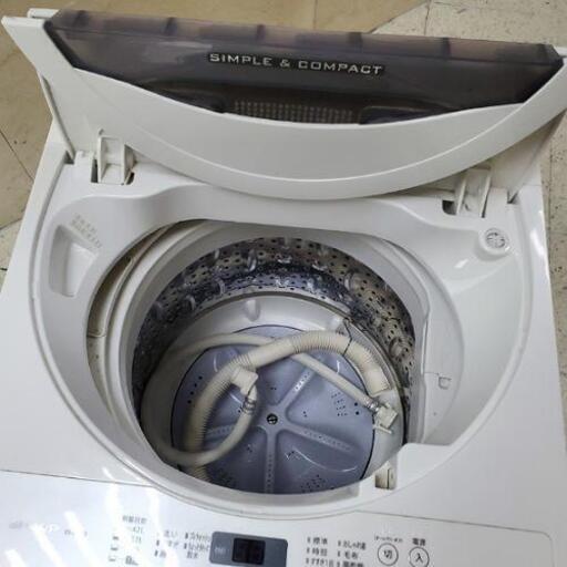 ■配送可■高年式家電2点セット■2018年製 AQUA 157L ノンフロン冷凍冷蔵庫 AQR-16G / 2016年製 SHARP 4.5kg 全自動洗濯機 ES-G4E3