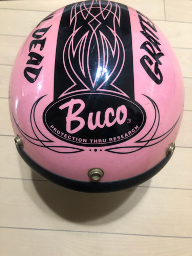 Buco 希少　グレイトフルデッドベア　 ヘルメット　ピンク