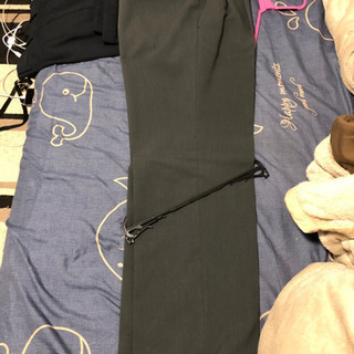 吸水速乾ビジネススラックス　グレー、ネイビー二本セットの画像