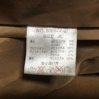 レディースコート 4Lサイズの画像