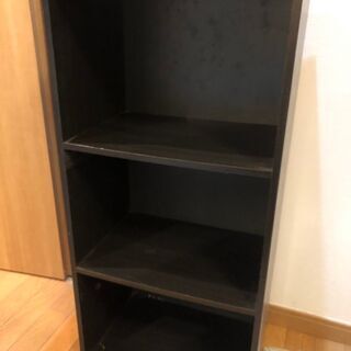 カラーボックス 3段ボックス (ブラウン) 1個 取りに来てもらえる方