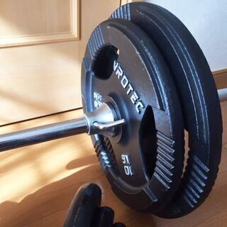 IROTEC(アイロテック) バーベル＆ダンベルセット100kg　ベンチプレスや筋トレにオススメです。の画像