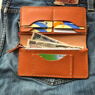 本革長財布　送料込み　値引き交渉受けます