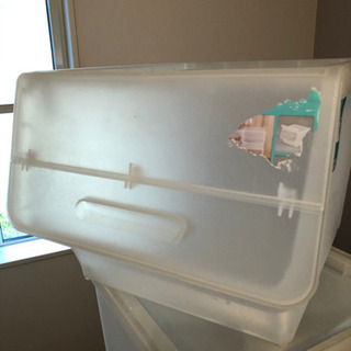 無料！透明収納ケース×3の画像