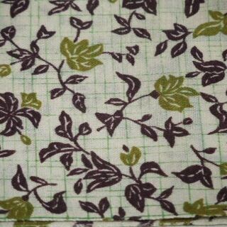 【ご成約】利休鼠っぽい色 花小柄の反物の画像
