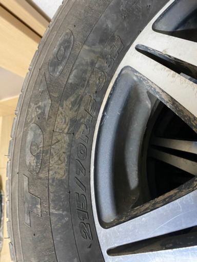 15インチホイールとノーマルタイヤ　215/70R15 山あり！