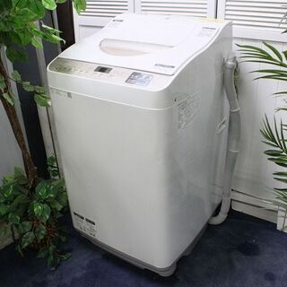 R2336) SHARP 中古 シャープ　洗濯乾燥機　洗濯5.5㎏/乾燥3.5㎏　ES-T5CBK-N　ゴールド系 2019年製! 洗濯機 店頭取引大歓迎♪