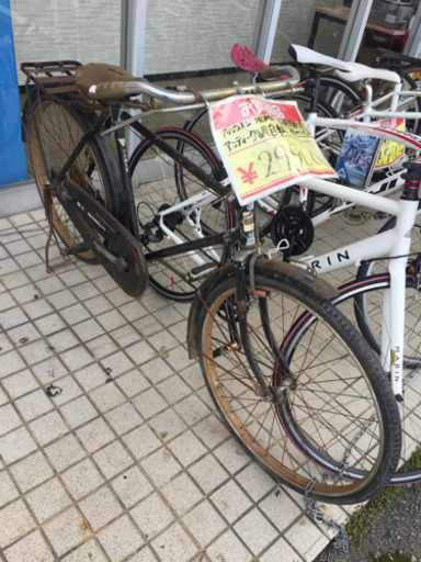 11/24  【アンティーク調自転車??】ブリジストン HOMER  懐かしの昔の新聞配達に使用されていた自転車✨