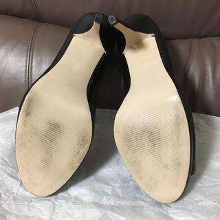【値下げ】ナインウェスト ブラック オープントゥパンプスの画像