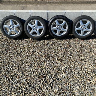 スタッドレスタイヤ&ホイール　4本セット　155/65R14  ...