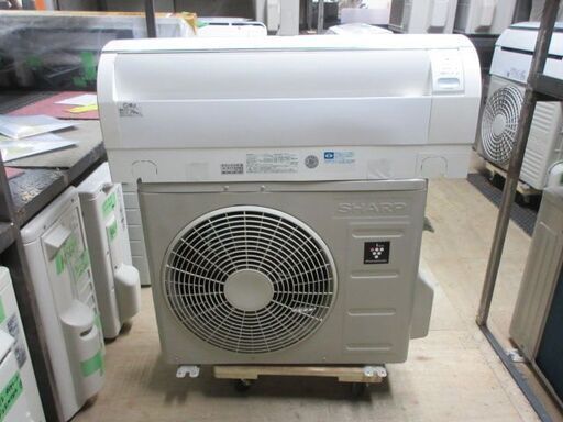 K02012 シャープ　中古エアコン　主に6畳用　冷2.2w／暖2.2kw