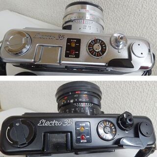 ジャンク扱・シャッター切れる★YASHICA Electro ヤシカ エレクトロ35 GT GS 2台セット YASHINON DX 1:1.7 ブラック有  ☆ PayPay(ペイペイ)決済可能 ☆ 札幌市 豊平区 平岸 アウトレットモノハウスの画像