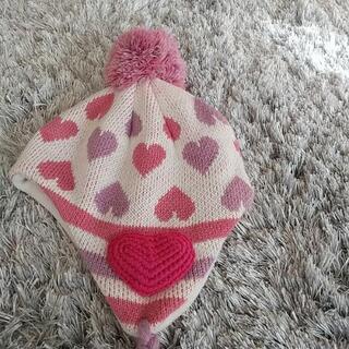 ☆女の子  ニット帽 ハート☆新品の画像
