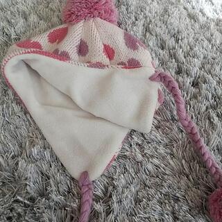 ☆女の子  ニット帽 ハート☆新品の画像