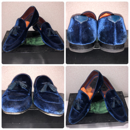 MAGNANNI マグナーニ　ベルベット　ロイヤルブルー　ドレス　ビジネス　パーティー　カジュアル　ネイビー 紺