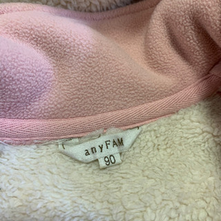 any FAM エニィファム　フリースダッフルコート90センチの画像
