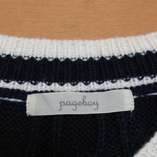 PAGEBOY　グリーン　ニットの画像