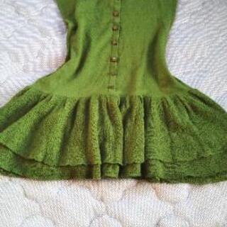 値下げ!!激安２点セット✨TEENIE WENNIEワンピース🍎+グリーンのニットワンピース🍀秋冬✳️の画像