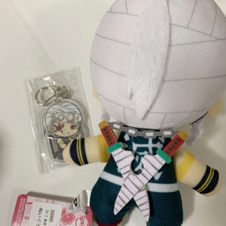 【新品】2個セット　鬼滅の刃　ぬいぐるみキーホルダー　アクリルキーホルダー　宇髄天元の画像