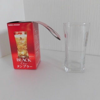 新品・未使用　コップ　グラス　NIKKA WHISKY BLACK Clear 箱付き１個の画像