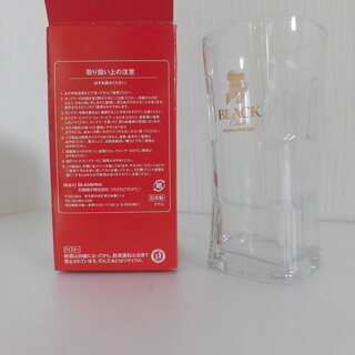 新品・未使用　コップ　グラス　NIKKA WHISKY BLACK Clear 箱付き１個の画像